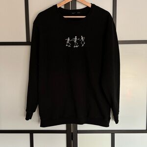 Social Scene skeletons sweatshirt. Size Large